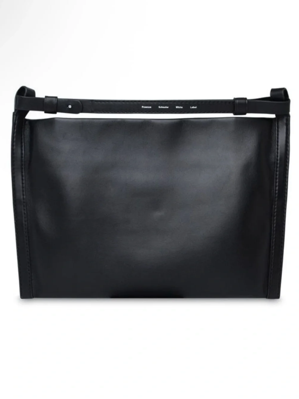 Proenza Schouler Black Leather Hobo Shoulder Bag